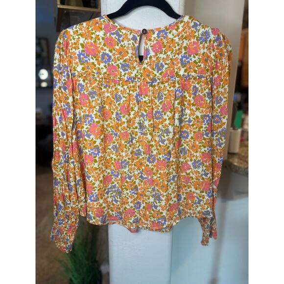 Lost + Wander Cali Dreaming Multicolor Long Sleeve Boho Blouse Size M NEW - Picture 5 of 5